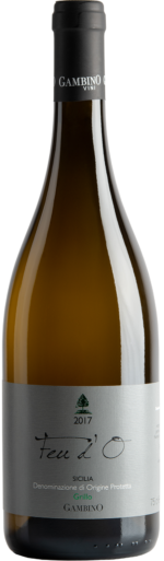 bottiglia di Feu d'O Bianco annata 2017