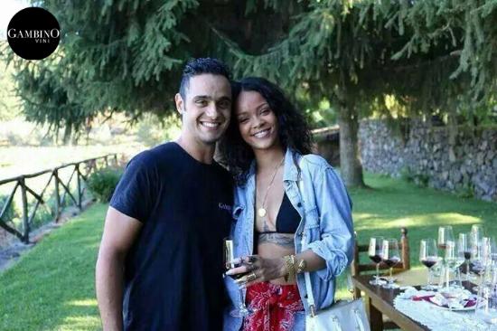 Rihanna presso Gambino Vini